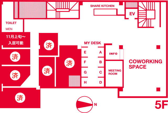 385PLACE 5F floormap