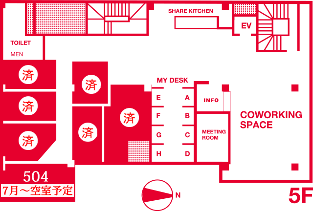 385PLACE 5F floormap
