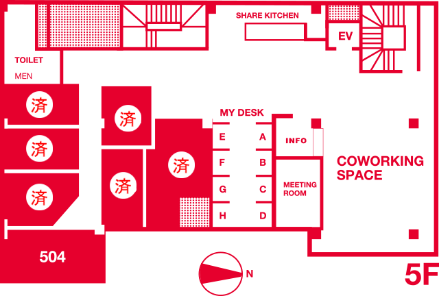 385PLACE 5F floormap